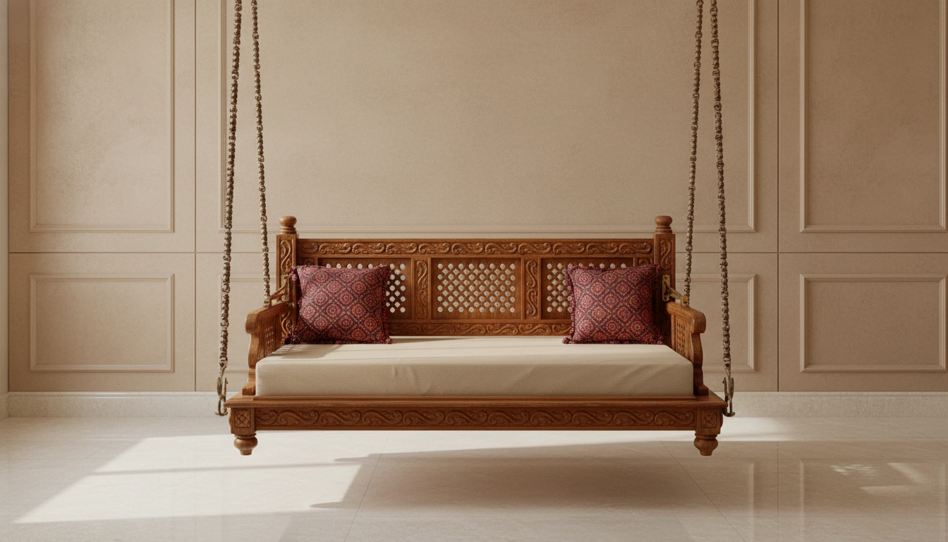 Maharani Graceful Wooden Jhula